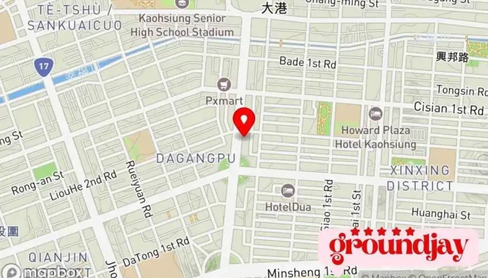 地图 Yampiz 羊皮紙數位科技有限公司 互联网服务提供商, 计算机配件专卖店, 电脑维修, 绿色能源供应商, 产品研发, 3D打印服务 在 Kaohsiung City, Sinsing District