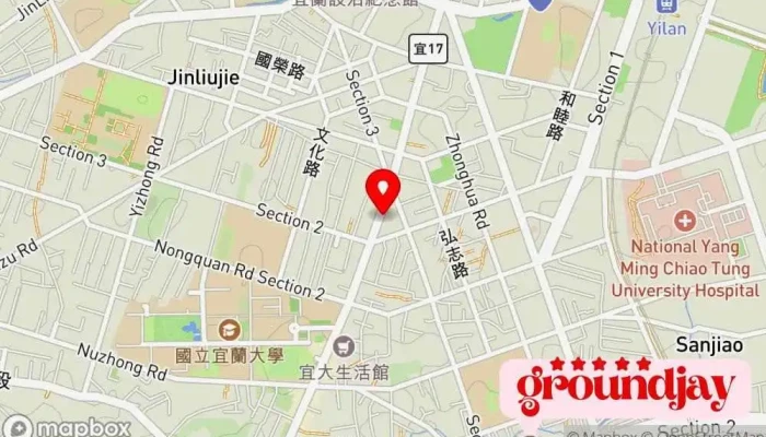 YuYan Xuan Shang Pin Kuai Dian Shang 地圖 - Yilan County, Yilan City